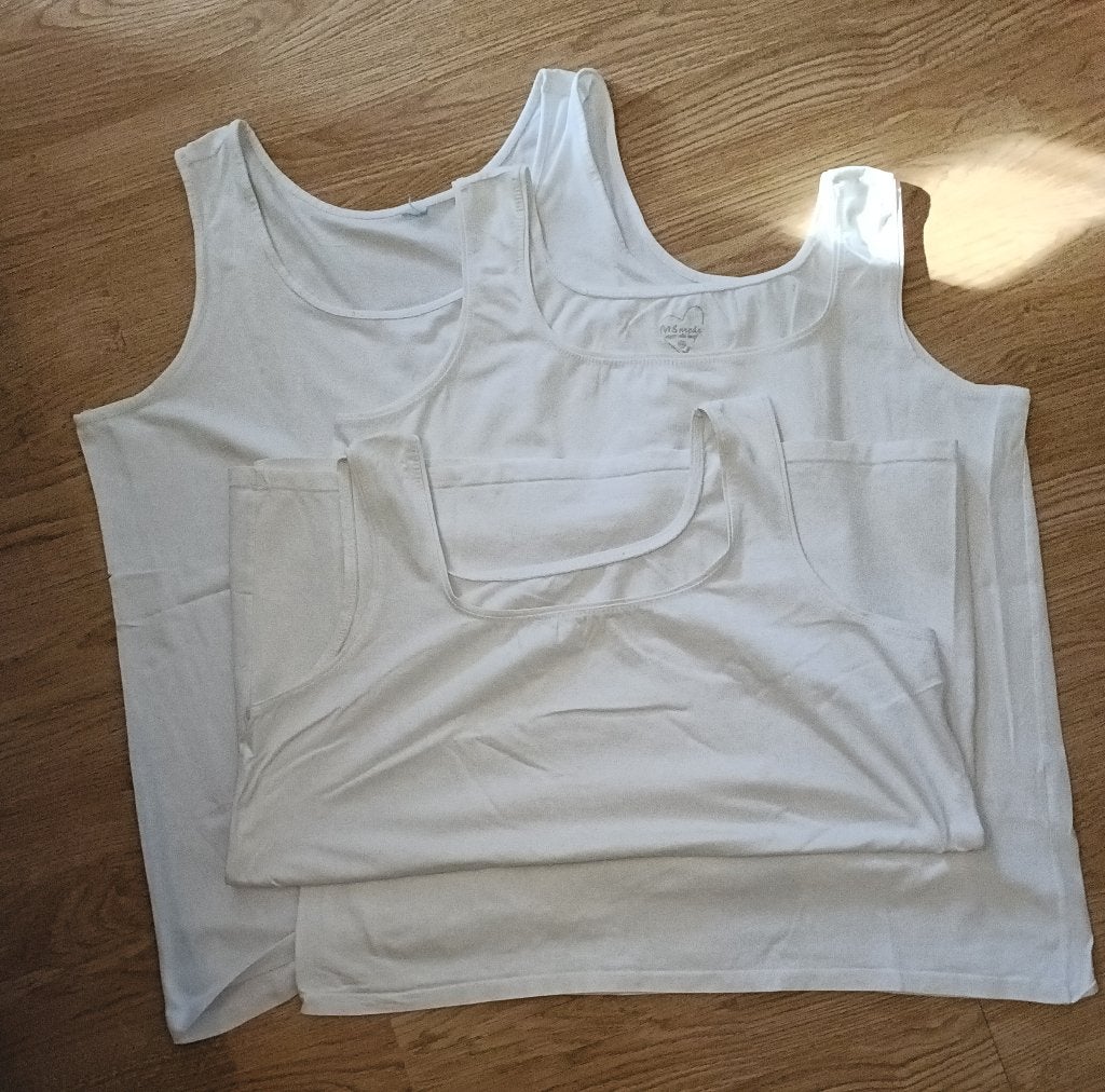 hemd 3 stuks wit maat 50, Wit, Maat 46/48 (XL) of groter, Ophalen of Verzenden, Zo goed als nieuw