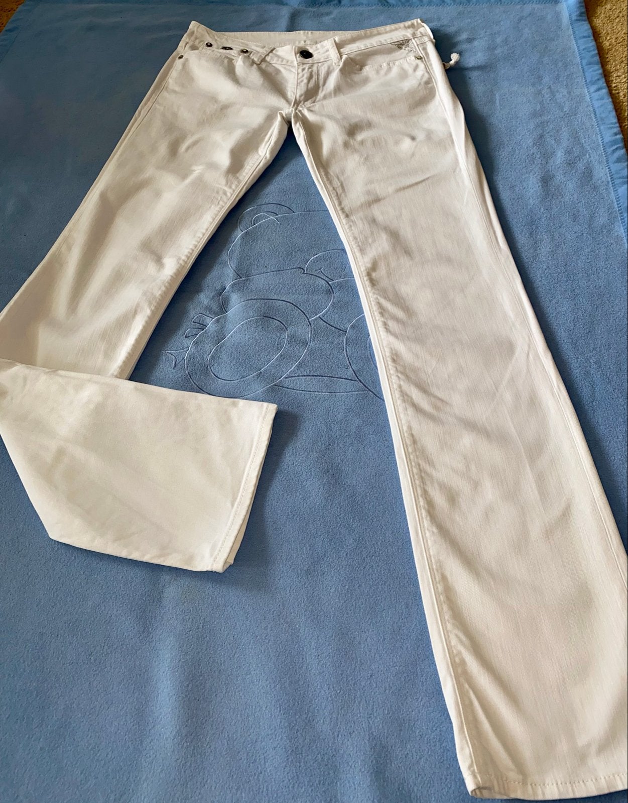 Replay Blue Jeans witte spijkerbroek, maat 38 of jeans 29/34, Kleding | Dames, Replay, Ophalen of Verzenden, Zo goed als nieuw