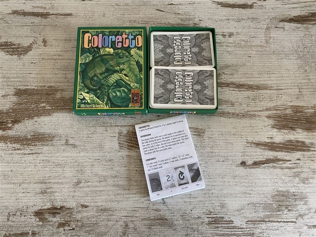 Coloretto 999 games kaartspel [s2051], Verzenden, Zo goed als nieuw