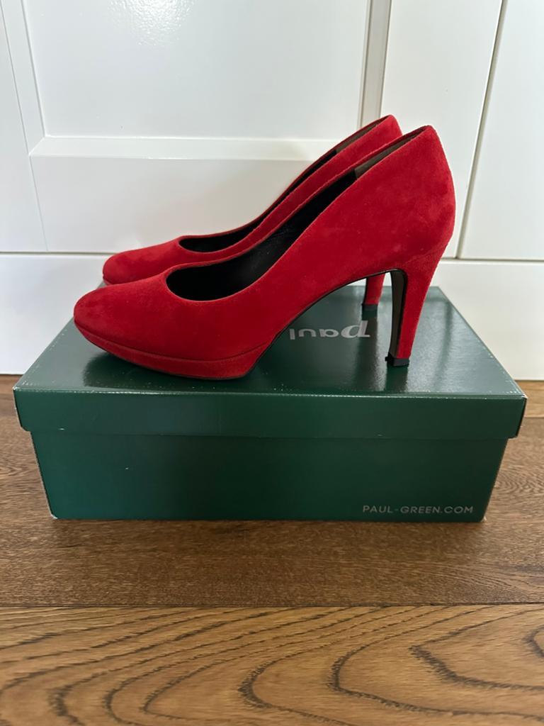 Mooie pump rood maat 36 Paul Green, Pumps, Ophalen of Verzenden, Gedragen, Rood