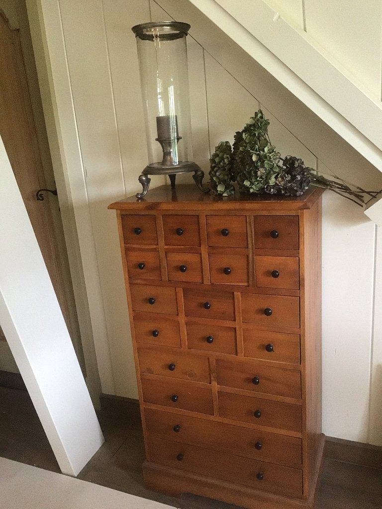 Vintage ladenkast., Huis en Inrichting, Kasten | Ladekasten, Ophalen, 5 laden of meer, 100 tot 150 cm, 50 tot 100 cm