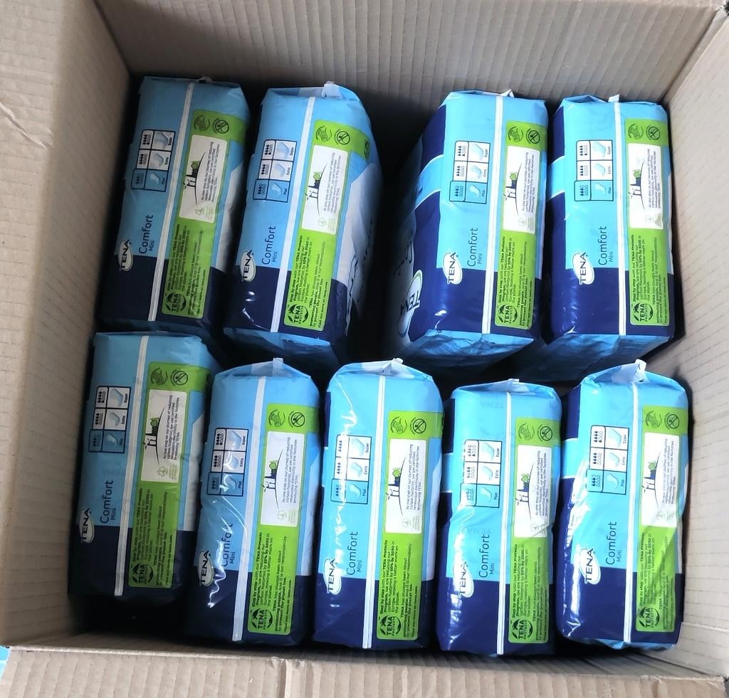 9 pakken TENA Comfort Mini PLUS  incontinentie materiaal, Diversen, Ophalen of Verzenden, Nieuw