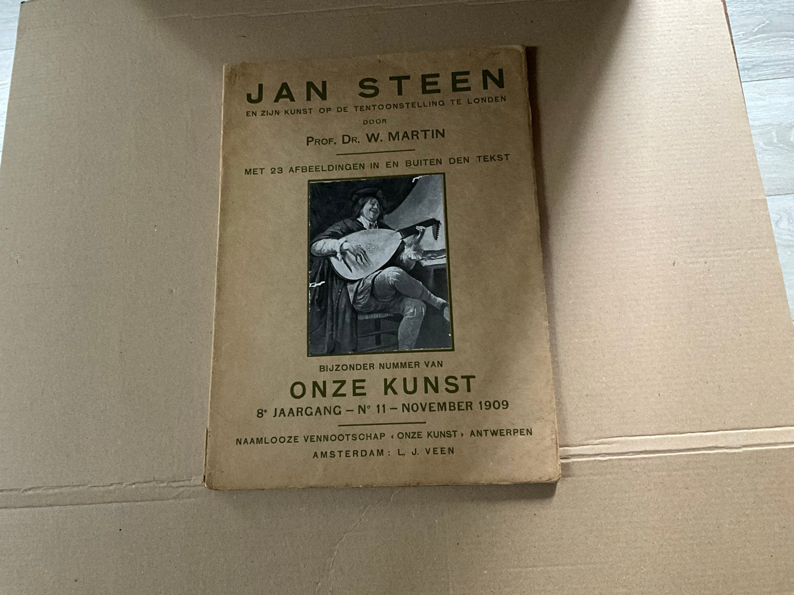 Jan Steen en zijn kunst - Bijzonder nummer Onze Kunst 1909, Boeken, Ophalen of Verzenden, Gelezen, Overige onderwerpen