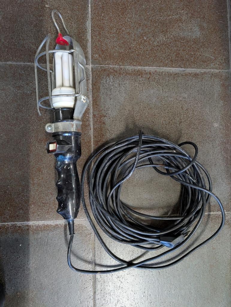 Looplamp met 10 meter snoer, Ophalen of Verzenden, Gebruikt