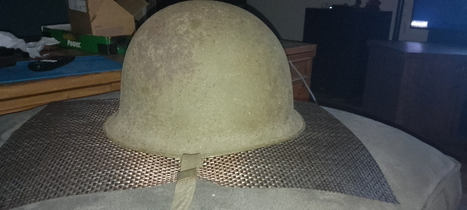 originele franse legerhelm MARSEILLE 1956, Ophalen of Verzenden, Landmacht, Helm of Baret