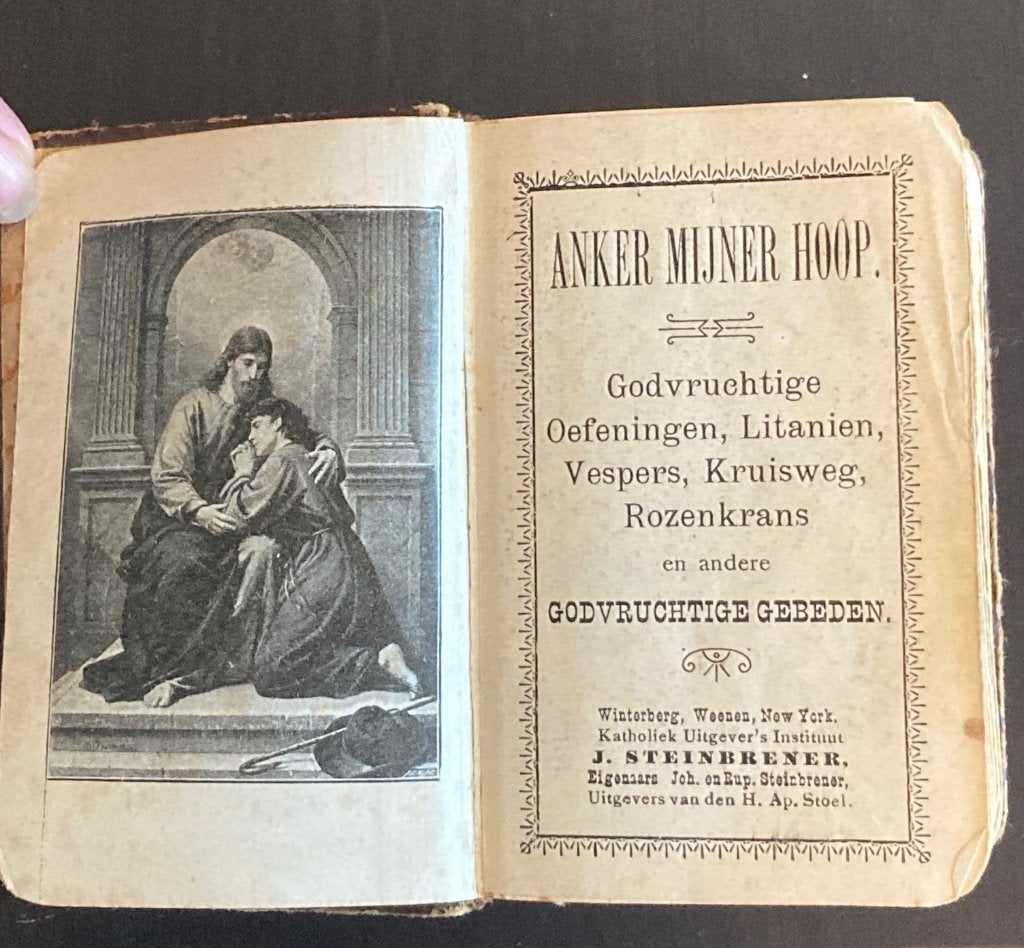 Oud Bijbels boekje ANKER MIJNER HOOP, Antiek en Kunst, Ophalen of Verzenden