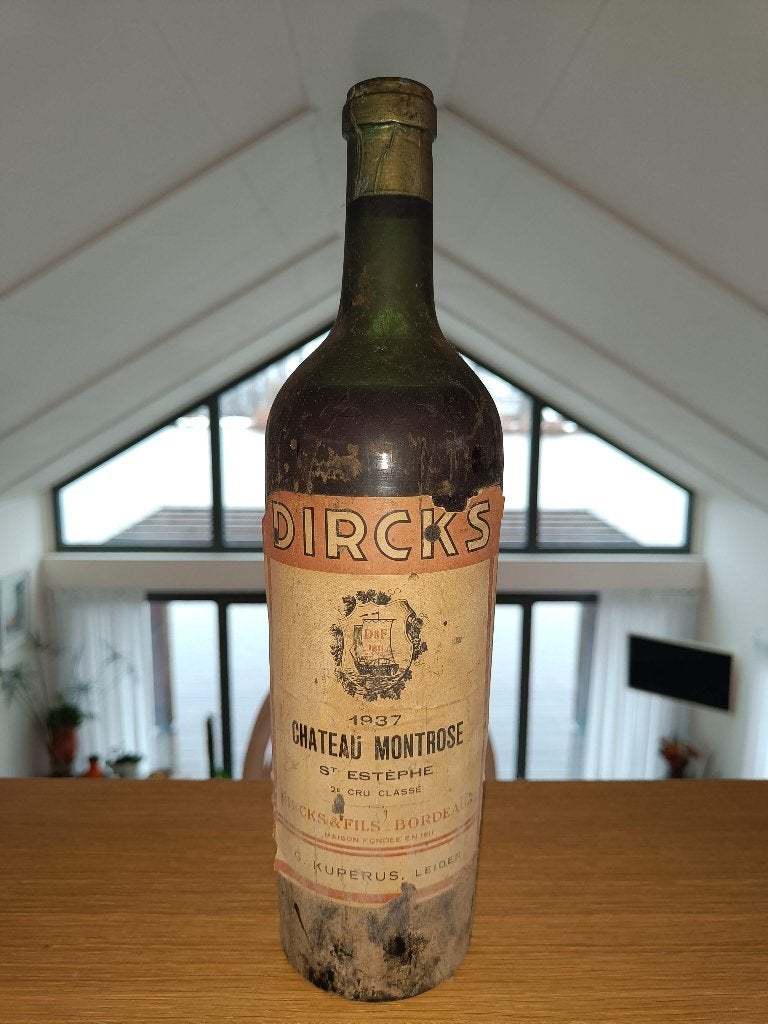 Château Montrose 1937 – originele fles, verzamelobject, Ophalen, Frankrijk, Nieuw, Rode wijn