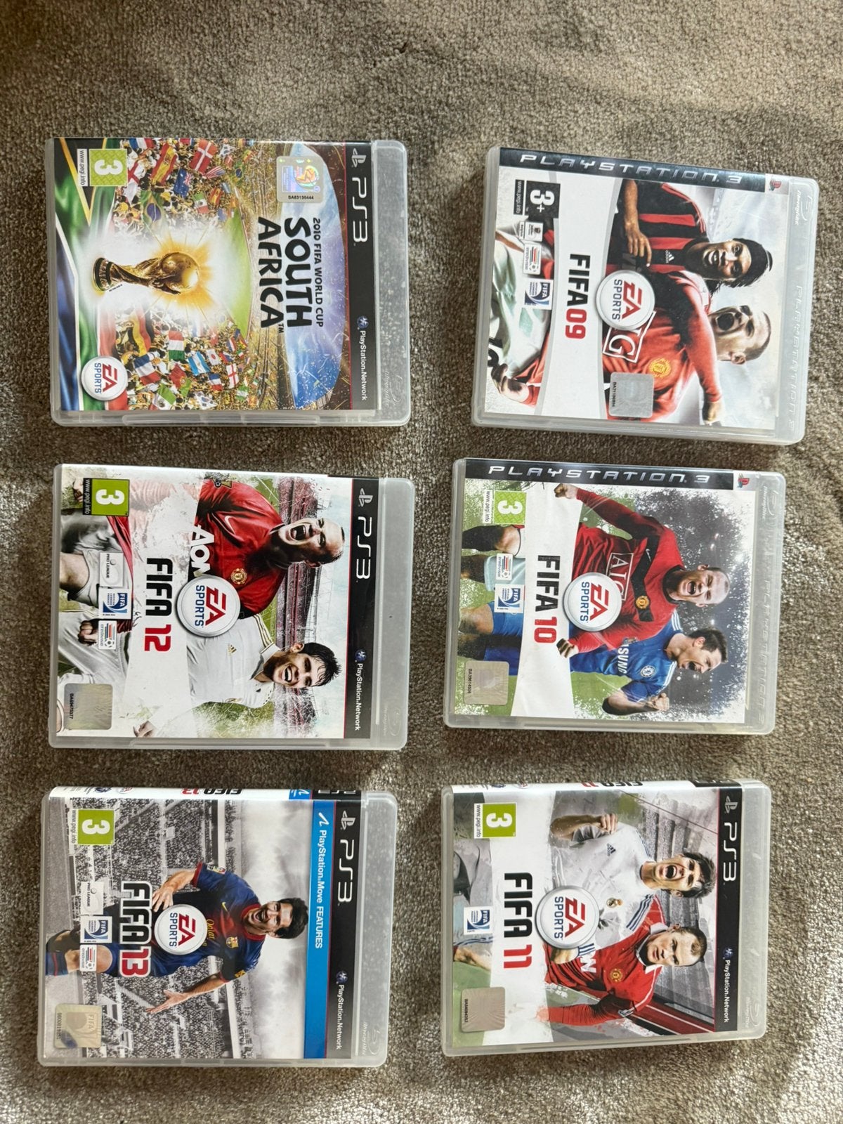 Fifa ps3 6 stuks, Ophalen of Verzenden, Zo goed als nieuw, Sport, 3 spelers of meer