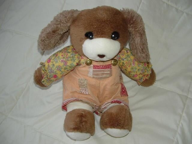 ANNA CLUB PLUSH HOND PLUCHE BRUIN/WIT MET BEIGE, Kinderen en Baby's, Ophalen of Verzenden, Nieuw, Overige typen