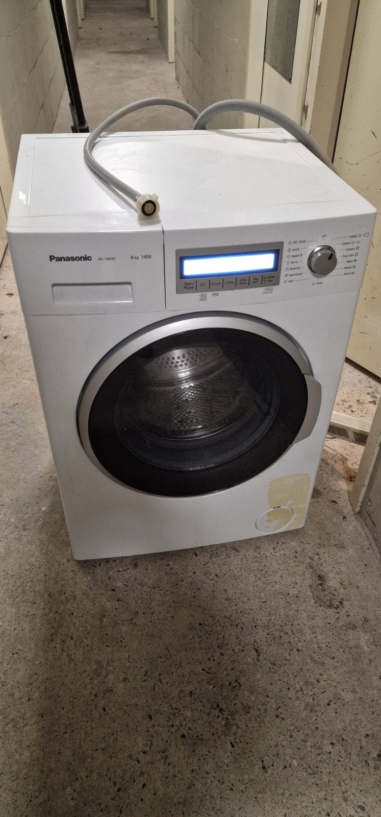 Wasmachine Panasonic A++, Ophalen, 1200 tot 1600 toeren, 85 tot 90 cm