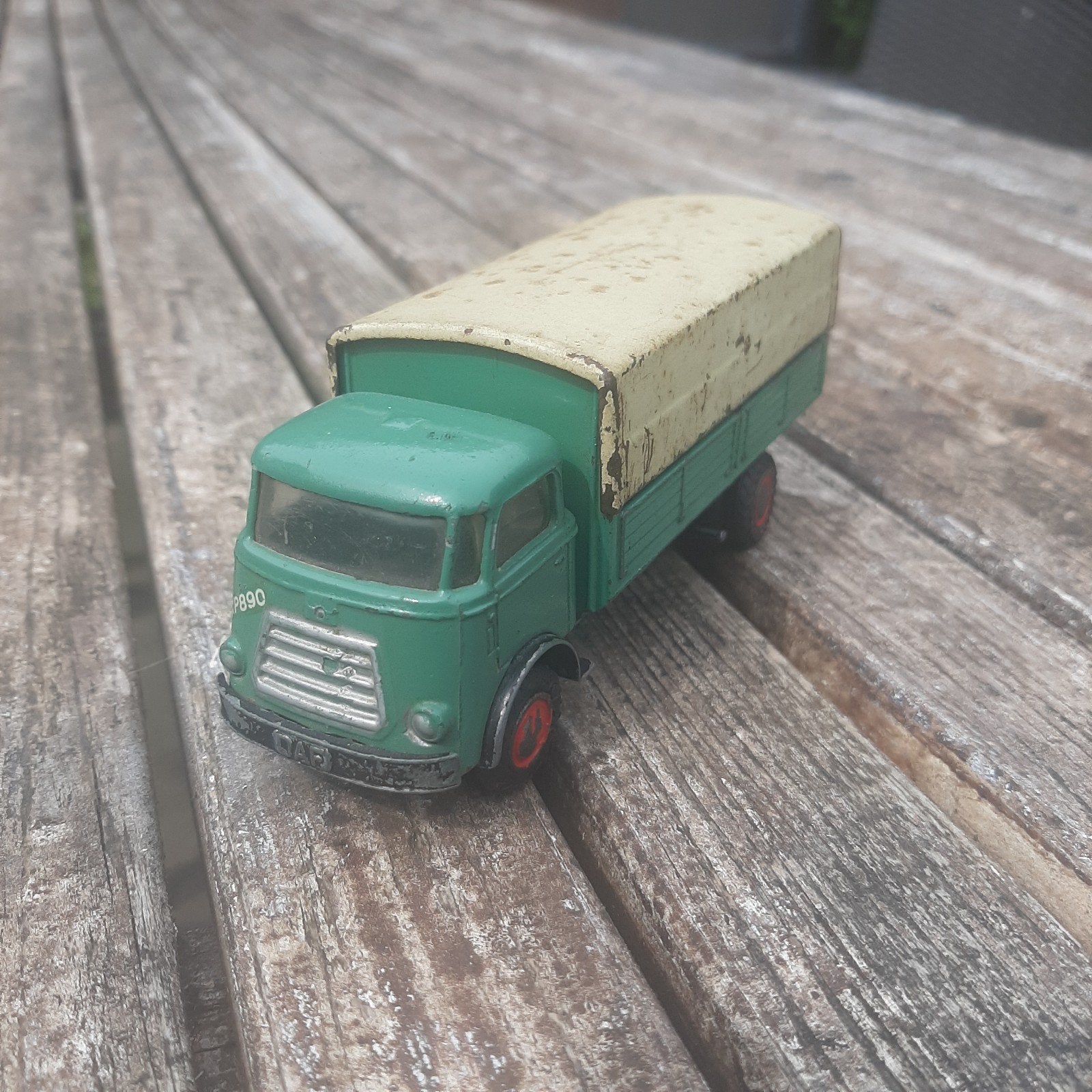 Nette oude complete daf frontstuur type 2 met stalen huof, Hobby en Vrije tijd, Modelauto's | 1:50, Ophalen of Verzenden, Gebruikt