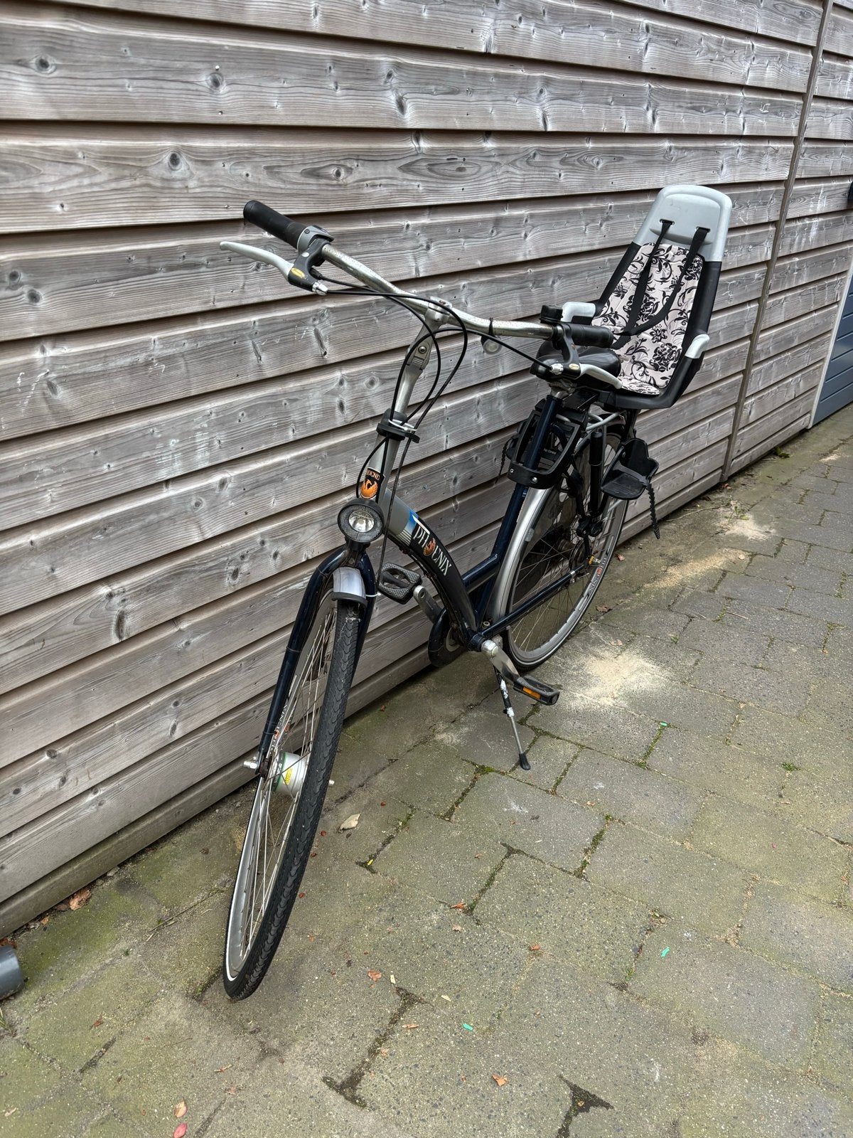 Phoenix fiets met Bobike kinderzitje en 3 versnellingen, Terugtraprem, Versnellingen, Ophalen, Overige merken