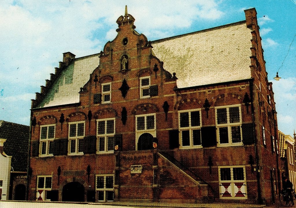 Ooltgensplaat – Gemeentehuis. Gelopen Numandorp 1984., Verzamelen, Ophalen of Verzenden, 1980 tot heden, Gelopen, Zuid-Holland