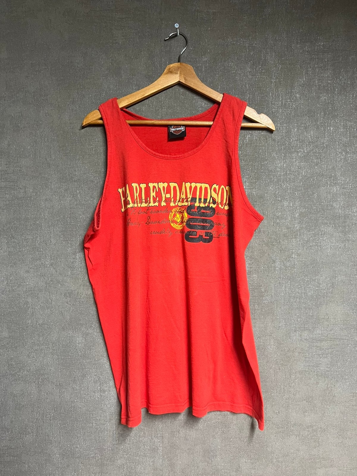 2011 Harley Davidson tanktop, Kleding | Heren, Ophalen of Verzenden, Gedragen, Maat 56/58 (XL), Rood