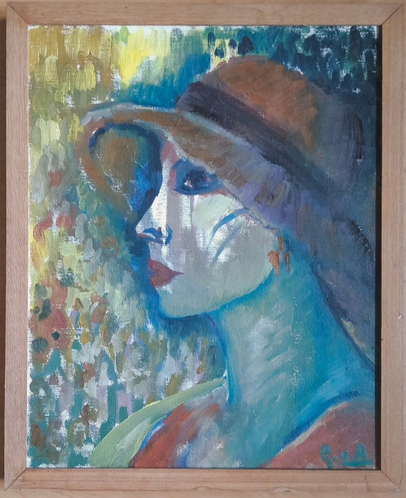 Schilderij toegeschreven aan G v A Roling, Antiek en Kunst, Kunst | Schilderijen | Abstract, Verzenden