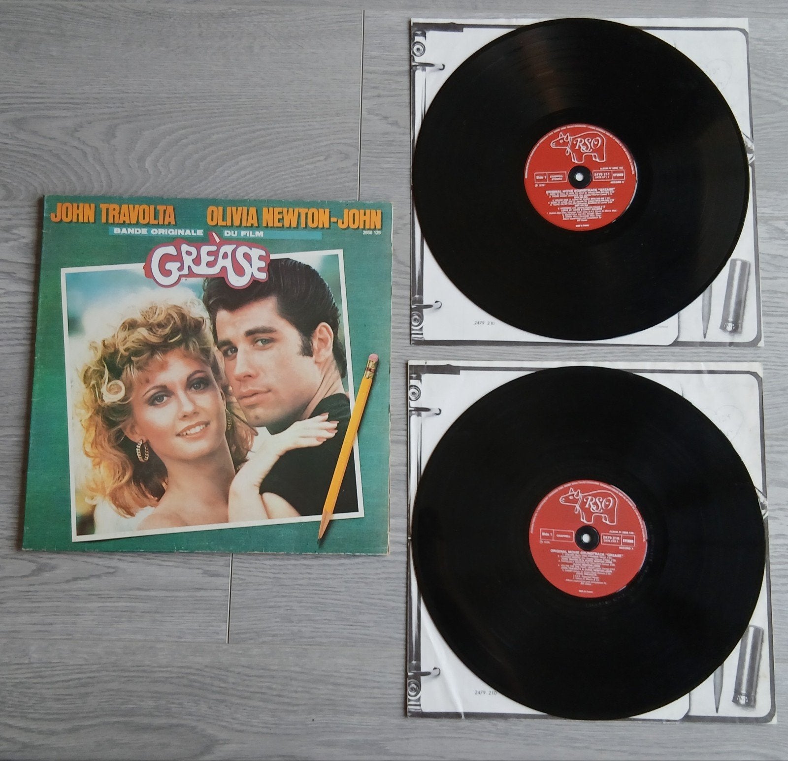 John Travolta Olivia Newton John - Grease - 2 Vinyl LP, Ophalen of Verzenden, Gebruikt, 12 inch