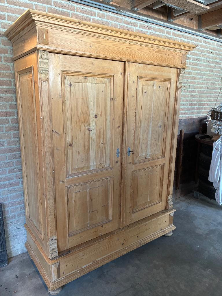 Grenen  2 deurs kast, Ophalen