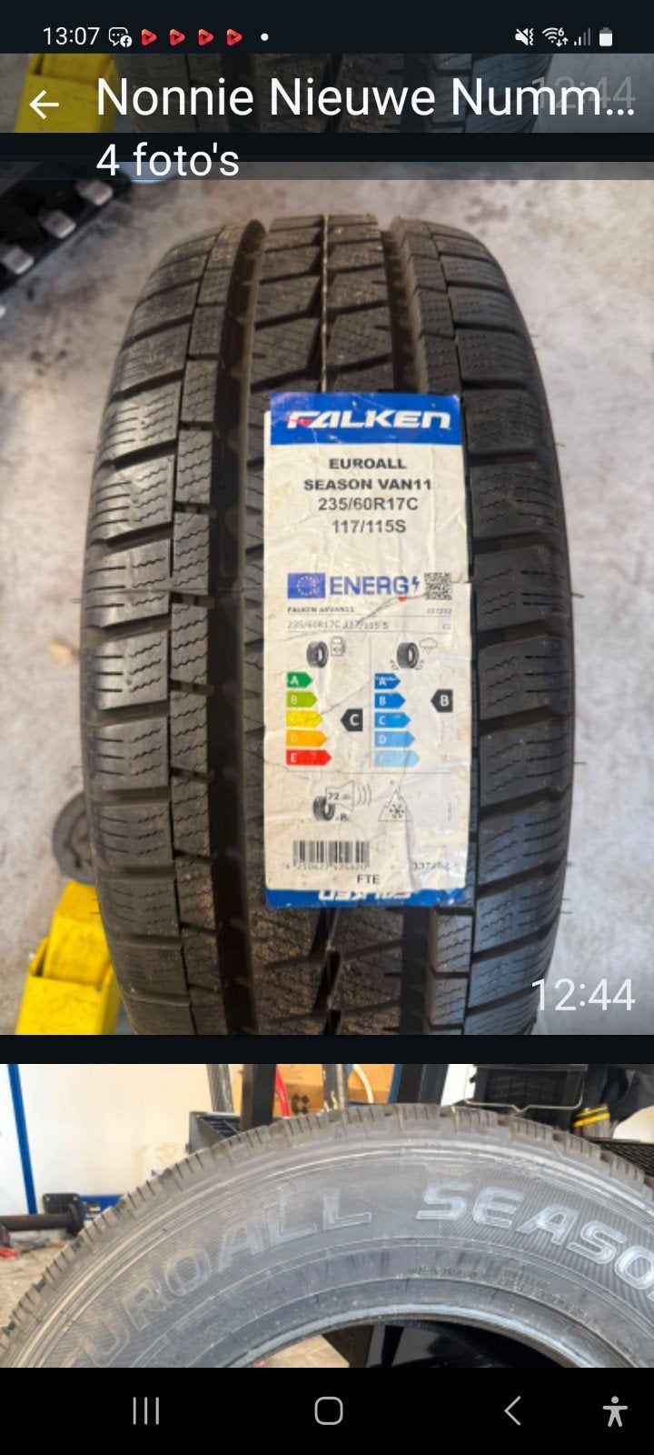 Falken Euroall Season VAN11 235/60R17C All-season band, Ophalen, Bestelwagen, Nieuw, 17 inch