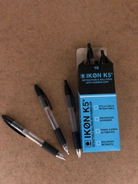 Balpen zwart, doosje met 10 stuks, Ophalen of Verzenden, Nieuw