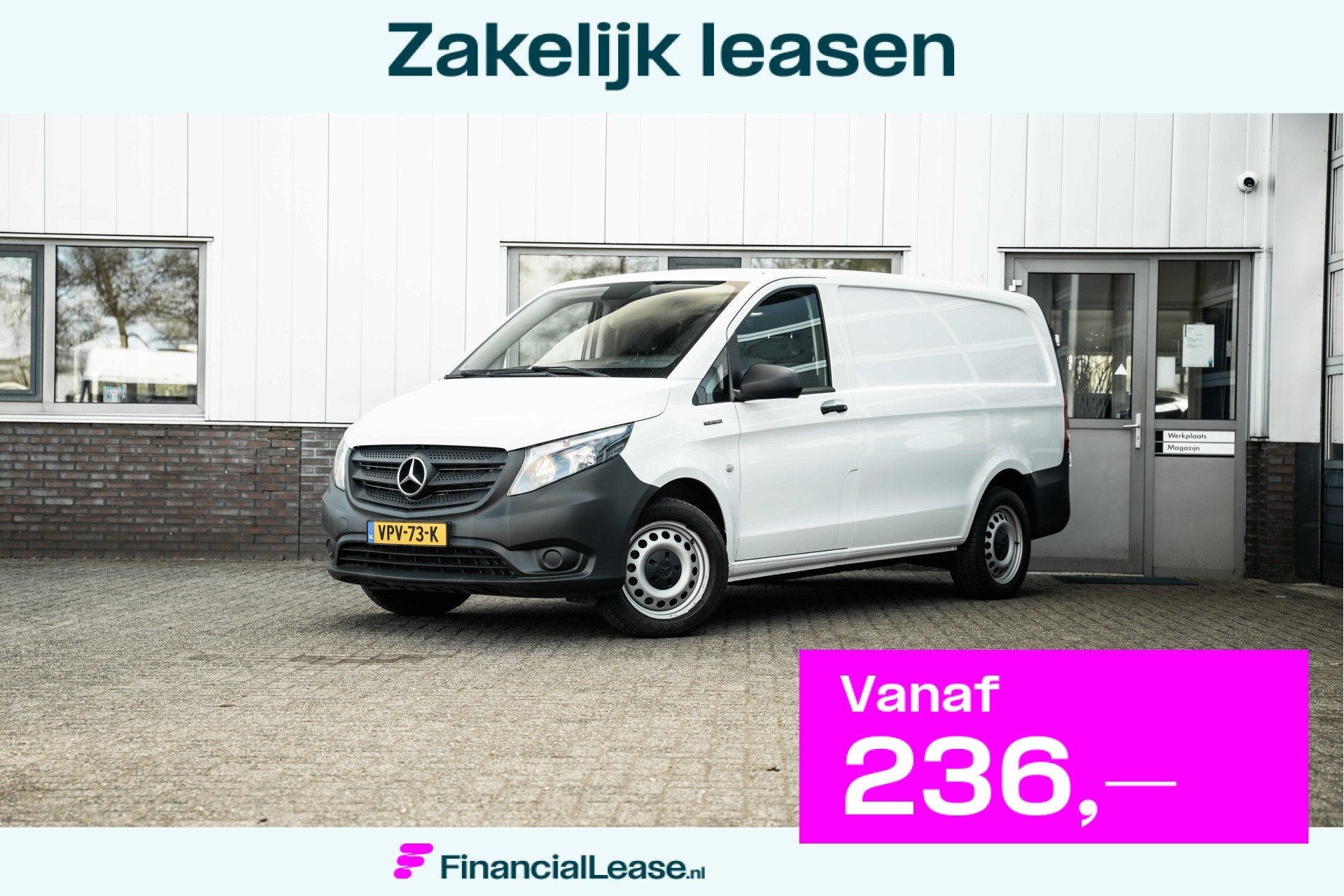 Mercedes-Benz eVito eVito Lang 41 kWh, Stof, Gebruikt, Zwart, 41 kWh