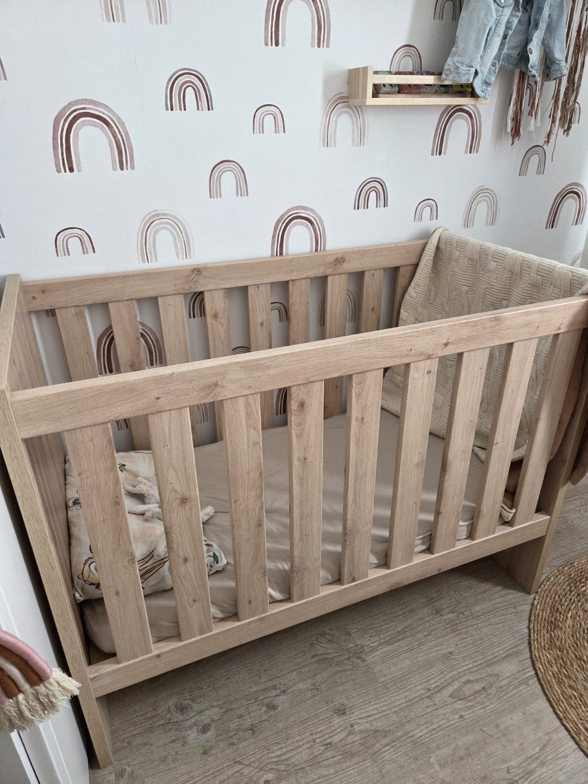 Complete Babykamer: Commode met Ledikant/Meegroeibed, Ophalen, Gebruikt, 70 cm of meer, 100 cm of meer