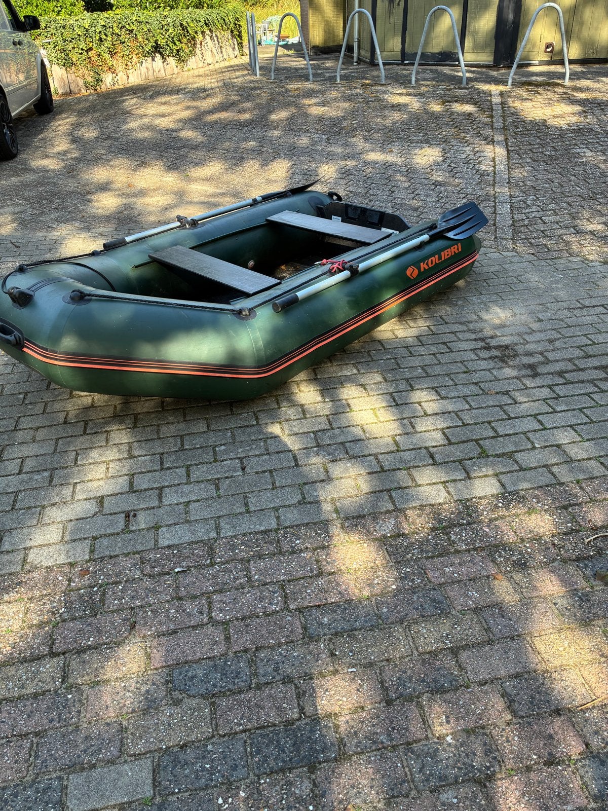Kolibri opblaasboot - Perfect voor vissen en recreatie, Gebruikt, Ophalen of Verzenden, Kolibri, Peddels