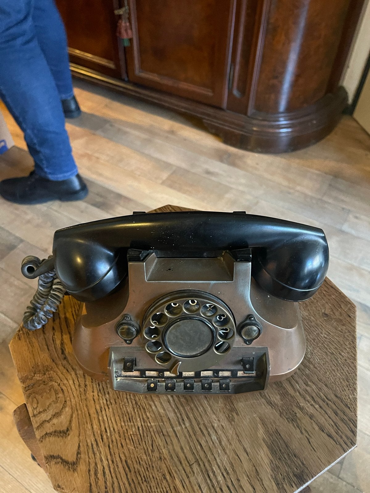 Vintage Telefoon met Draaischijf - Decoratief, Antiek en Kunst, Ophalen of Verzenden