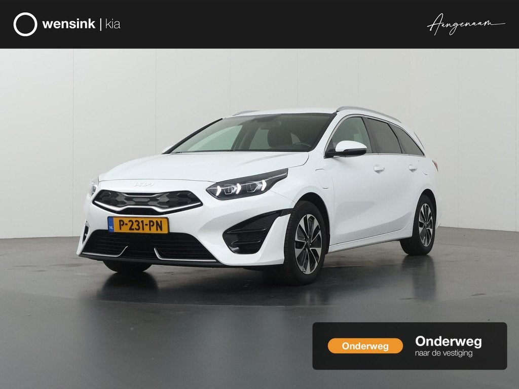 Kia Ceed Sportswagon 1.6 GDI PHEV DynamicPlusLine | Trekhaak, Gebruikt, Leder en Stof, Wit, 1508 kg