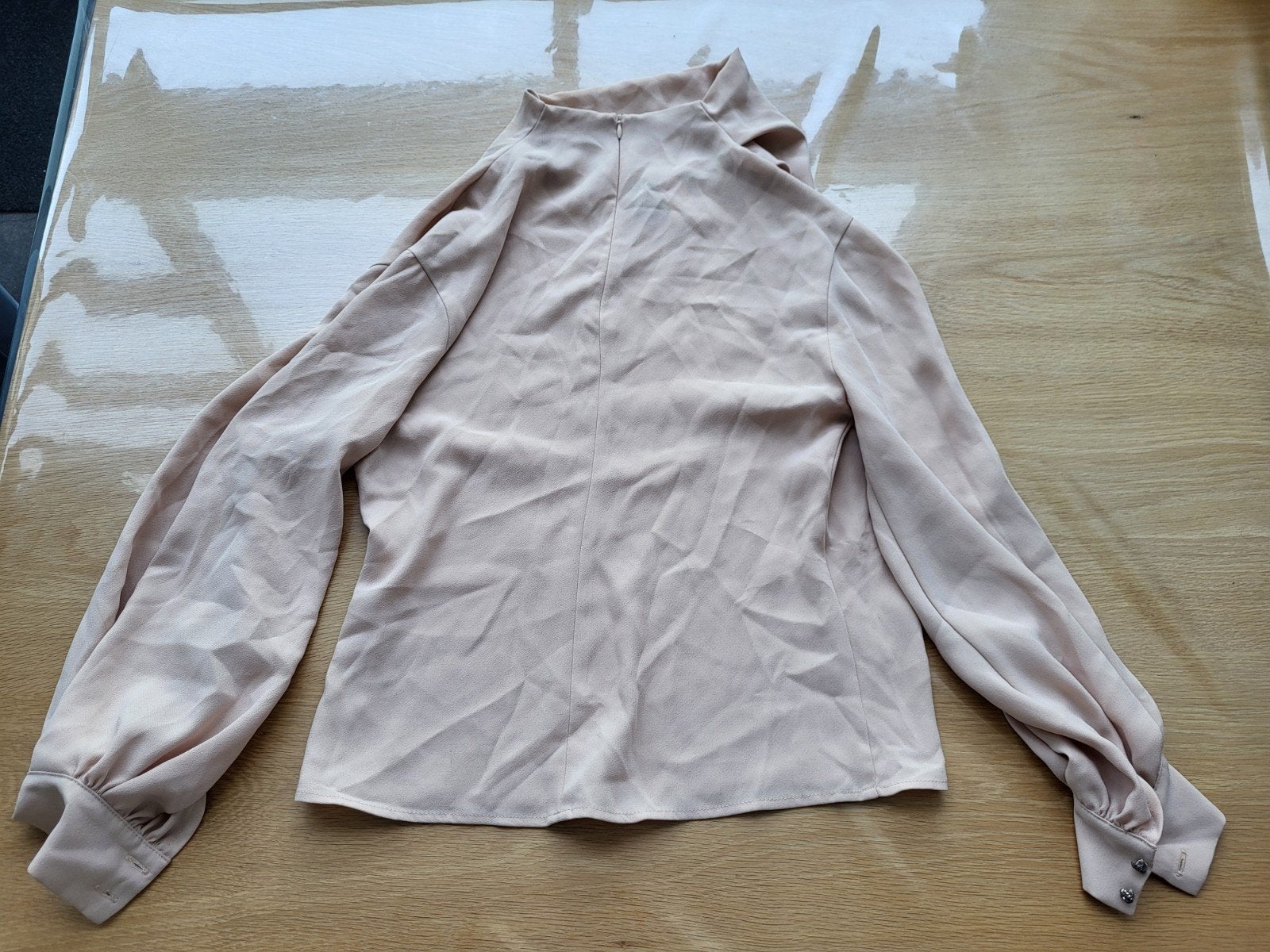 ACCES Blouse maat S beige, ACCES, Beige, Ophalen of Verzenden, Zo goed als nieuw