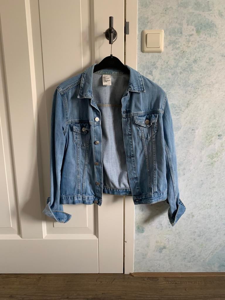 H&M spijkerjasje maat S, Ophalen of Verzenden, Gedragen, Maat 36 (S), Blauw