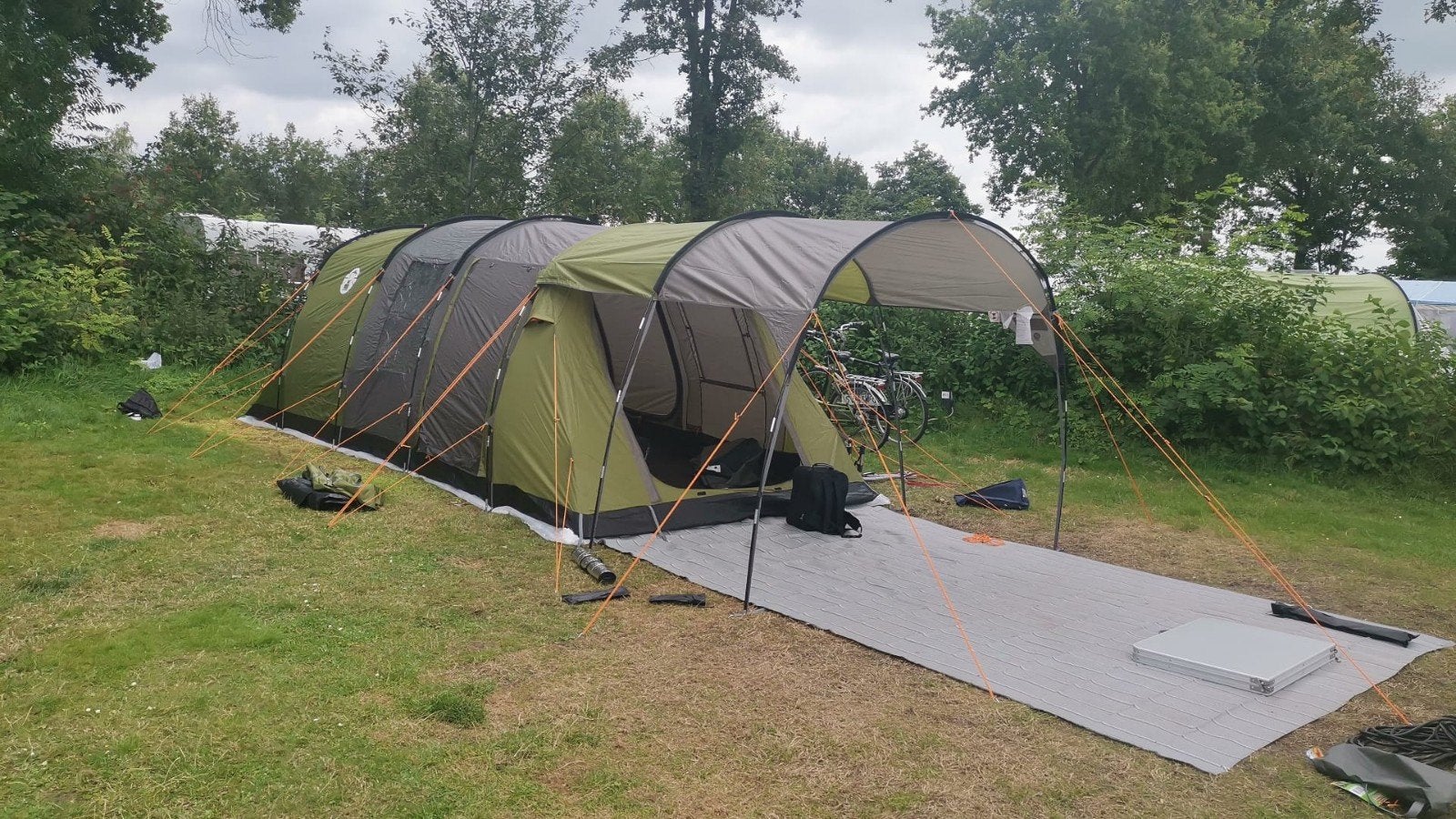 Coleman Cook 6 Tent met Canopy/Porch Extensie, Ophalen, Zo goed als nieuw, Tot en met 6