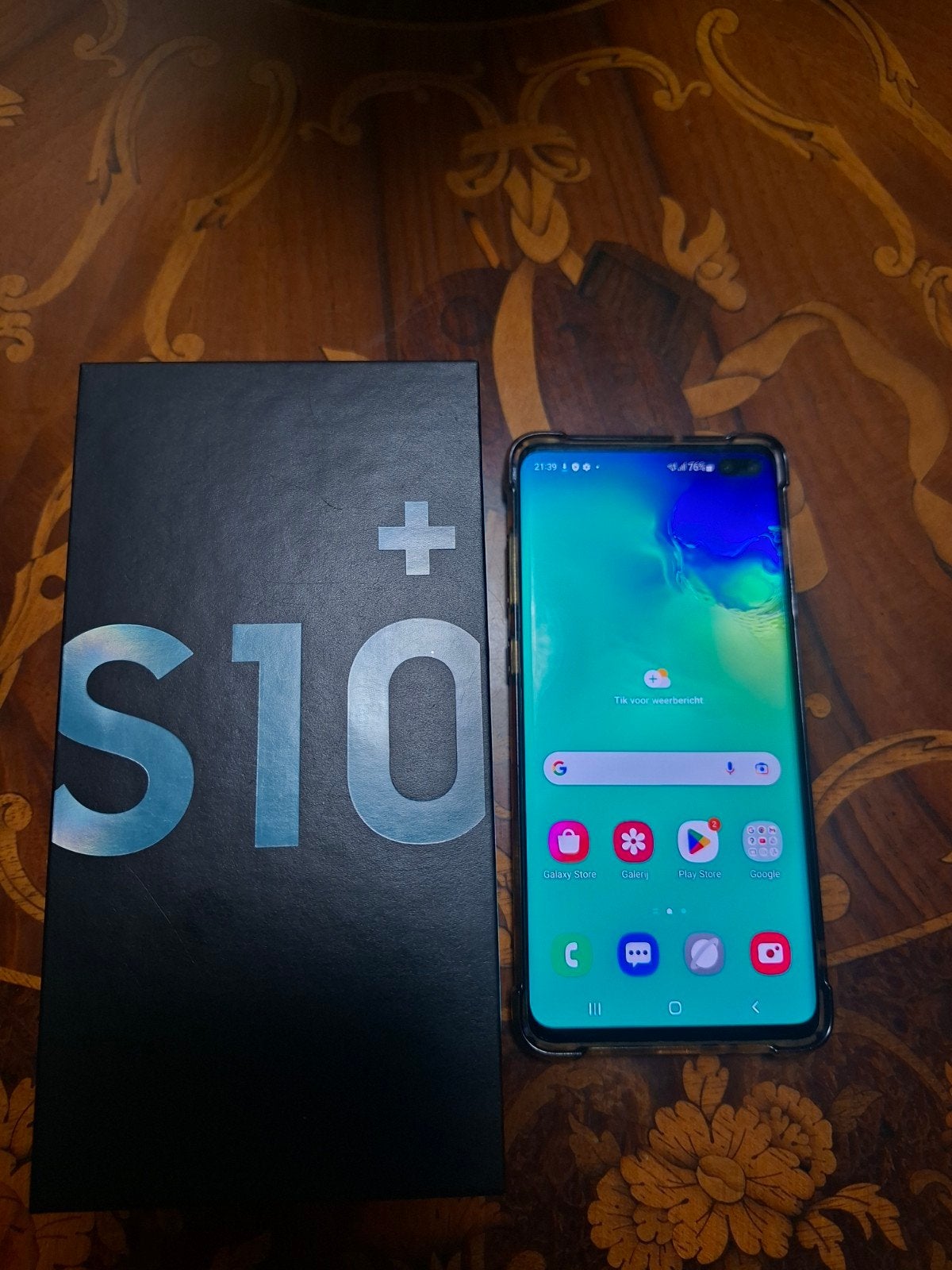 SAMSUNG GALAXSY S10 PLUS BLAUW  WERKT PRIMA ZIE FOTO,S, Telecommunicatie, Mobiele telefoons | Samsung, Ophalen, Gebruikt, Blauw
