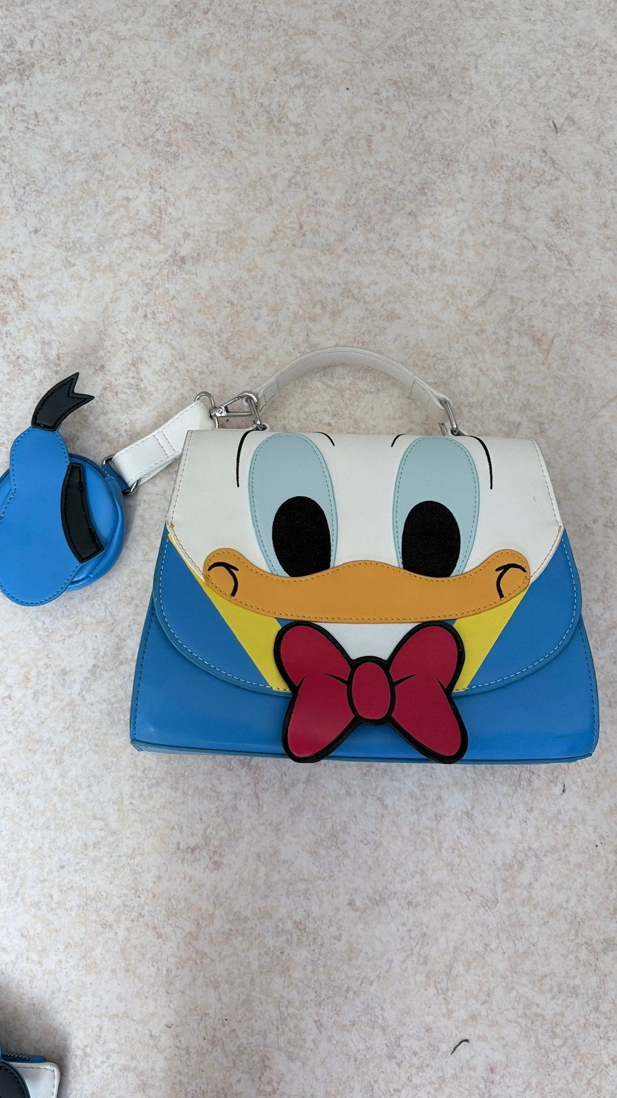 Disney Loungefly Donald Duck Handtas met Portemonnee, Ophalen of Verzenden, Donald Duck, Zo goed als nieuw, Tas, Koffer of Zak