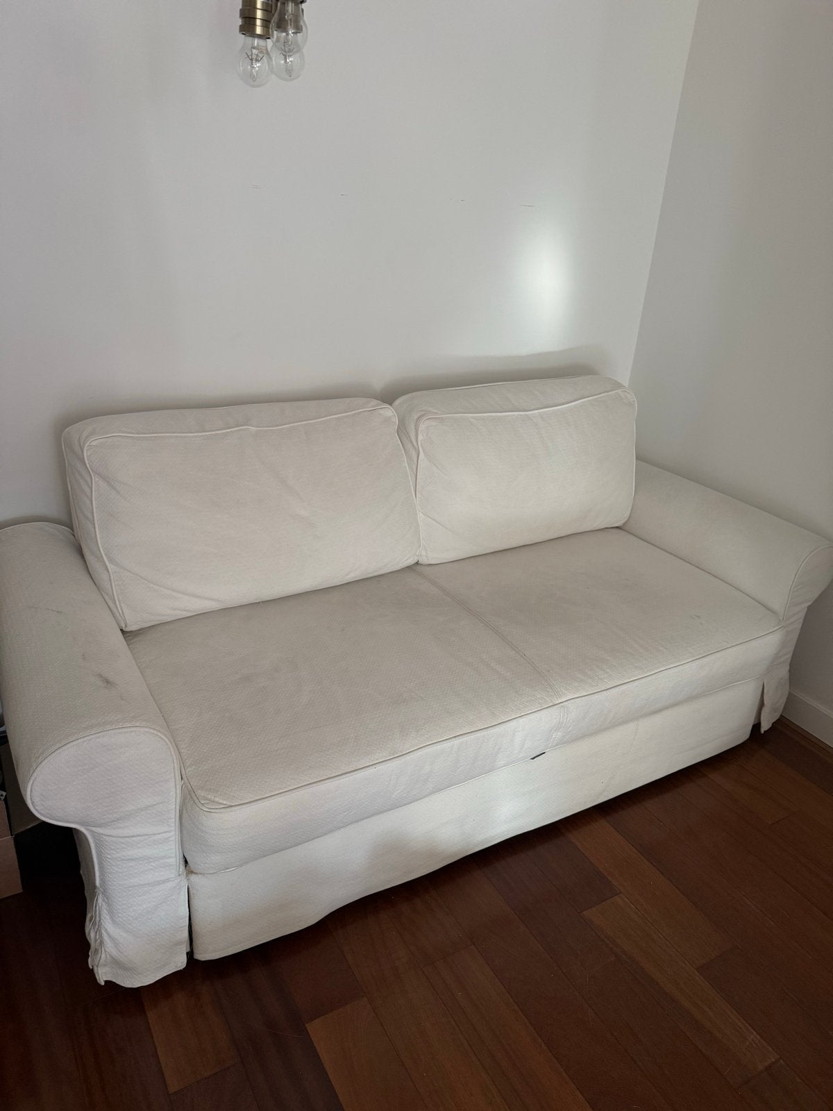 IKEA Backabro 3-zits slaapbank - Wit, Ophalen, Gebruikt, Wit, Tweepersoons