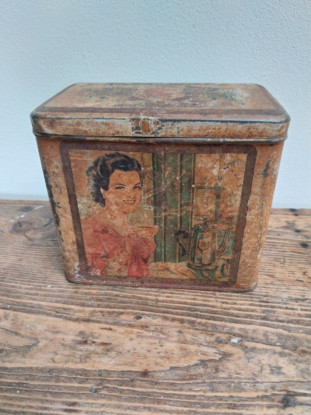 Vintage blik Heylen's koffie, Ophalen of Verzenden, Gebruikt, Overige
