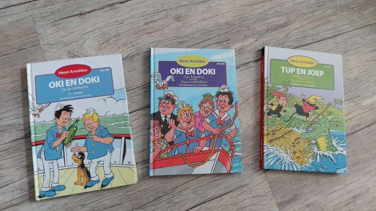 Oki en Doki & Tup en Joep, Boeken, Meerdere stripboeken, Ophalen of Verzenden, Gelezen, Henri Arnoldus