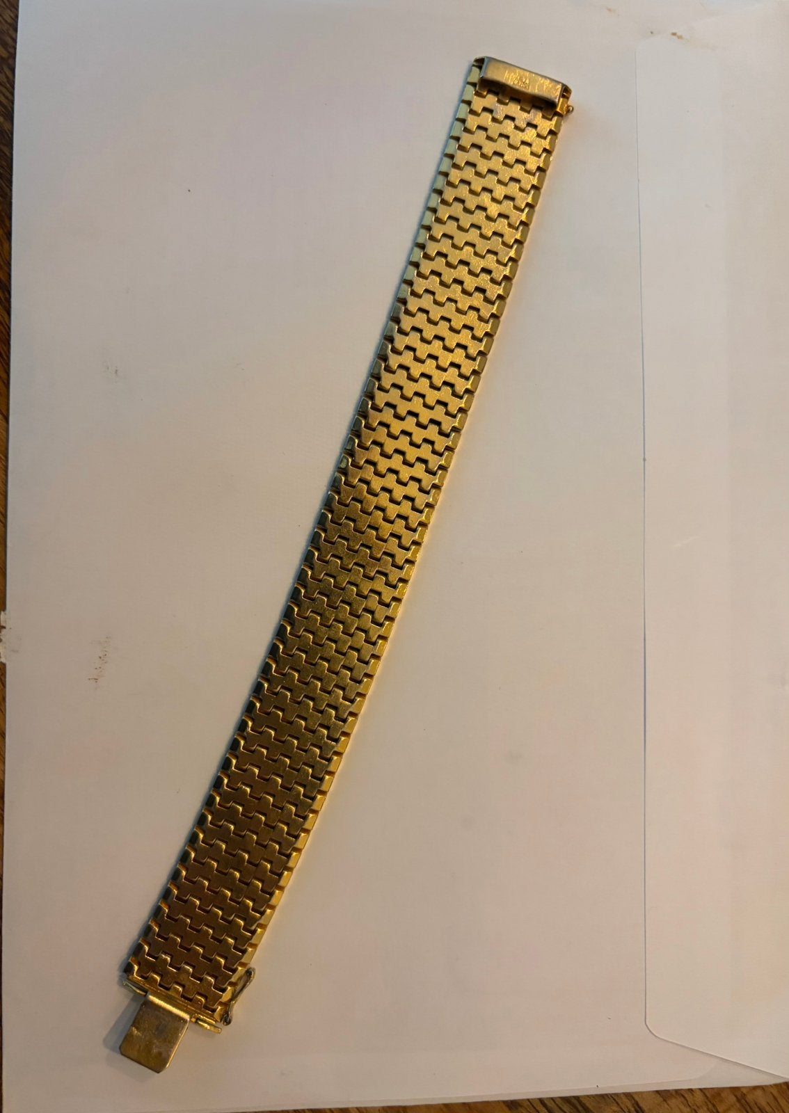 Retro gouden armband, Sieraden, Tassen en Uiterlijk, Verzenden, Zo goed als nieuw, Goud
