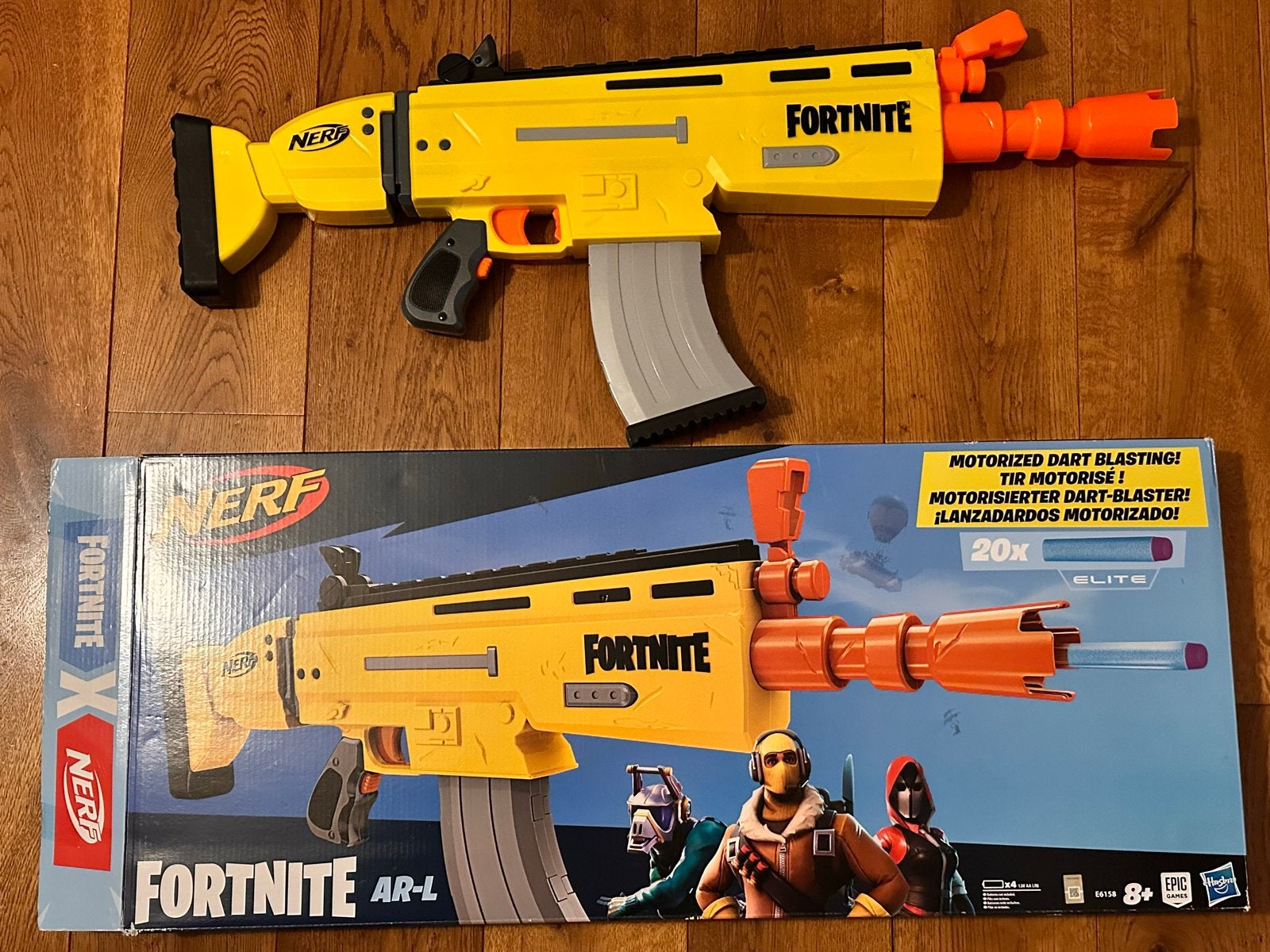 NERF Fortnite AR-L gemotoriseerde dartblaster, Ophalen of Verzenden, Gebruikt
