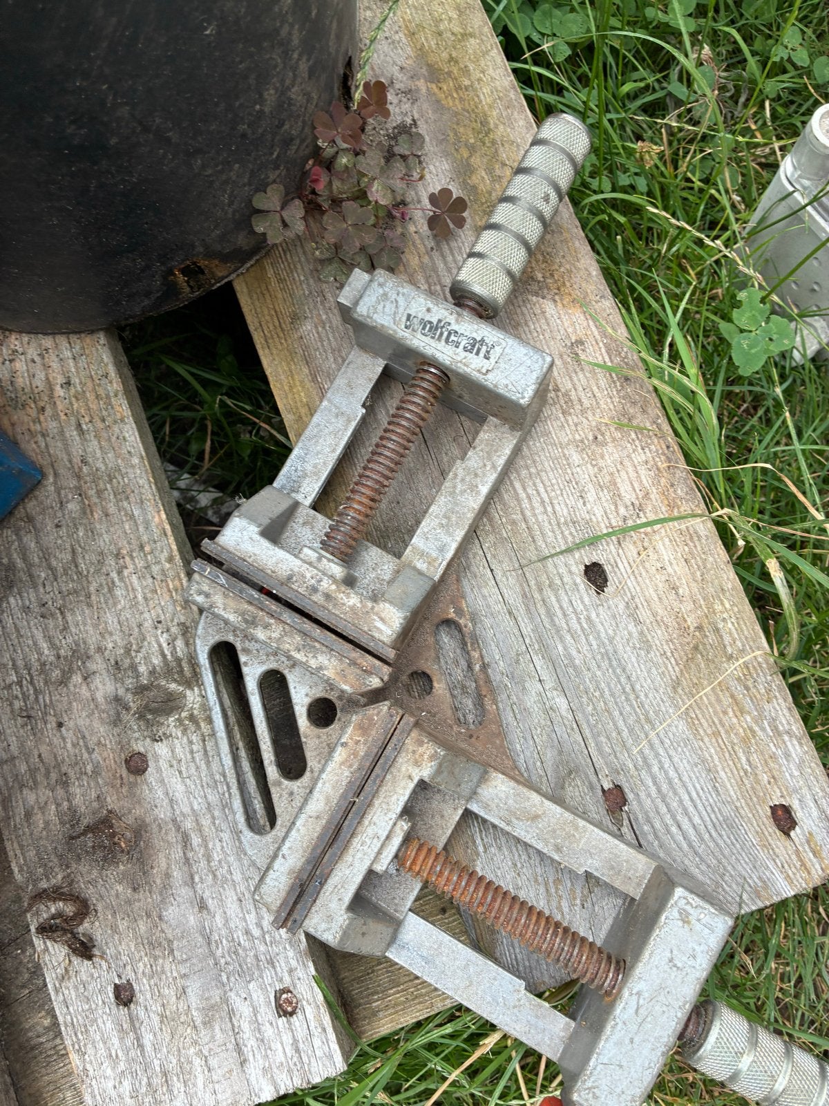 Wolfcraft Hoeklijmklemmen - Set van 2, Ophalen of Verzenden, Gebruikt, Klem, Overige merken