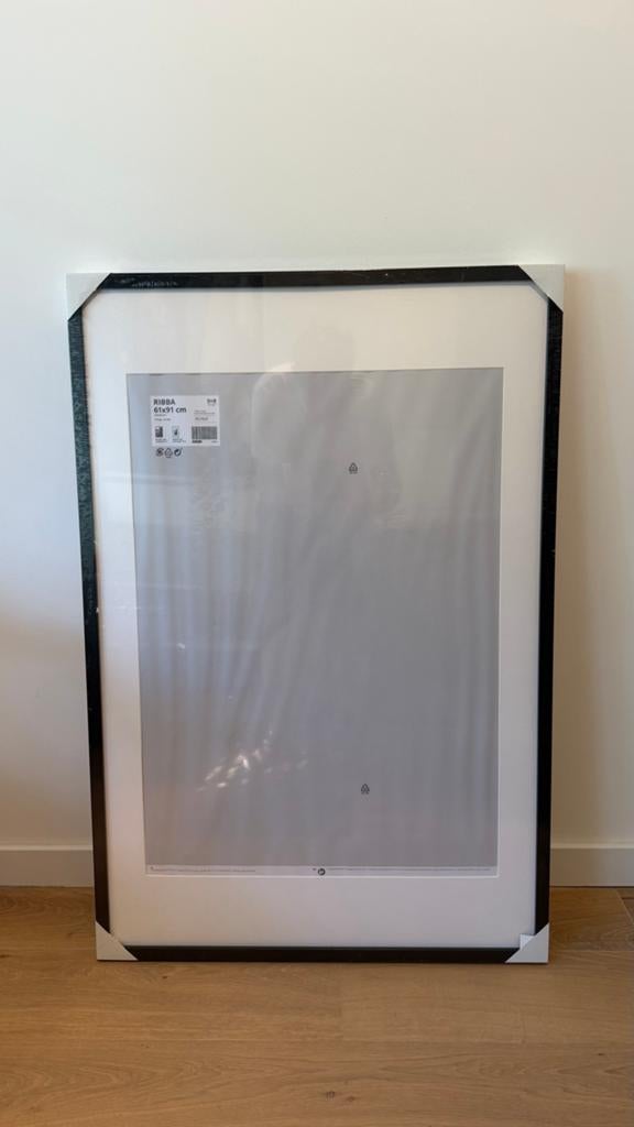 IKEA Ribba fotolijst zwart 61x91 cm (nieuw), Ophalen of Verzenden, Nieuw, 50 tot 75 cm, 75 cm of meer