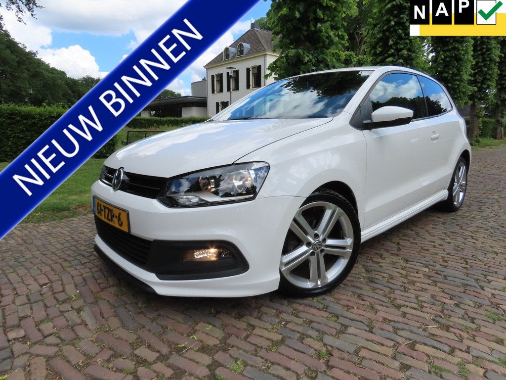 Volkswagen Polo 1.2 TSI Highline Automaat R-Line Mindervalid, Auto's, Volkswagen, Bedrijf, Te koop, Polo, ABS, Airbags, Airconditioning