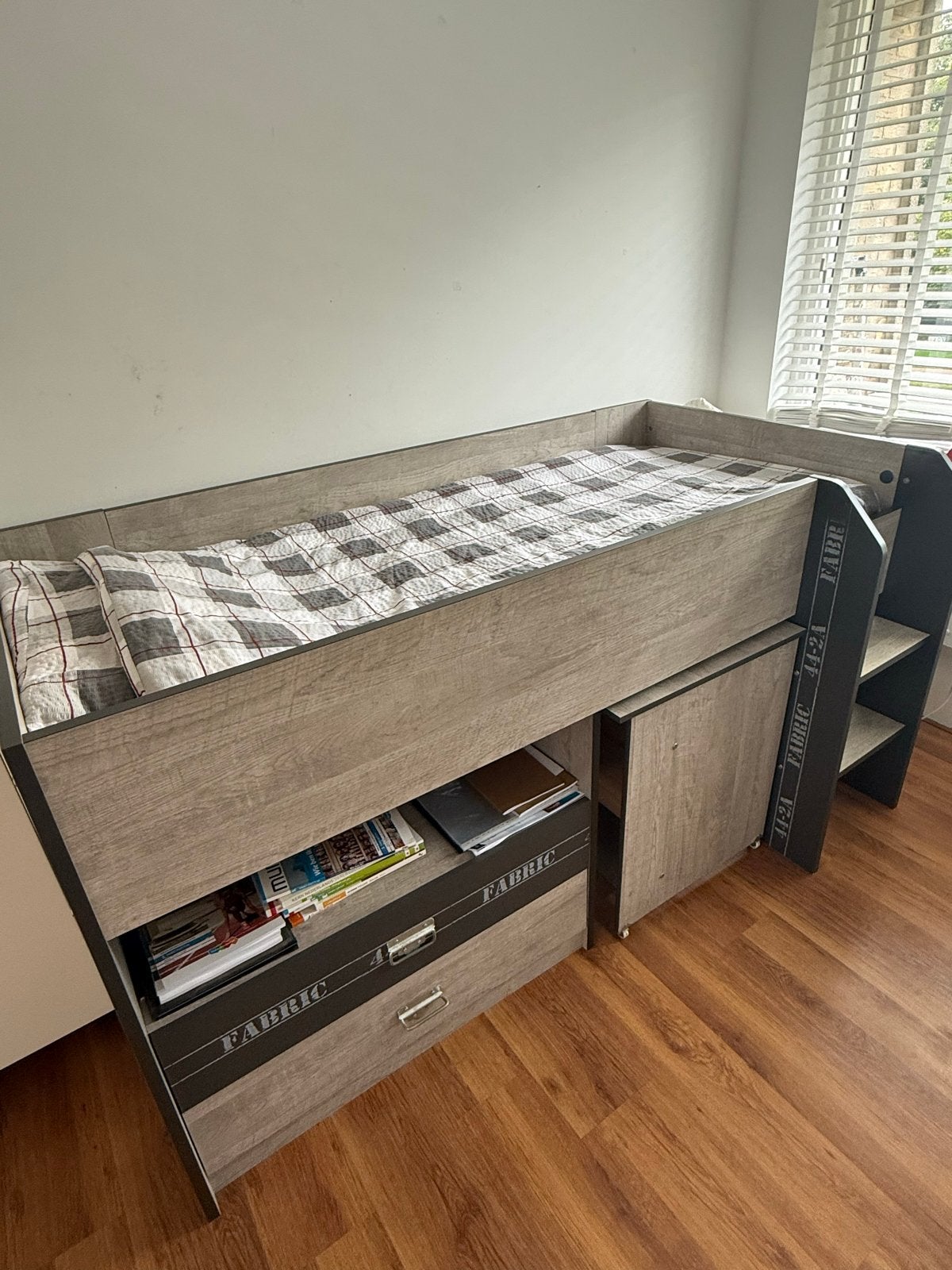 Parisot Fabric Hoogslaper 200x90 - Zo goed als nieuw, Ophalen, Gebruikt, Eenpersoons, 200 cm