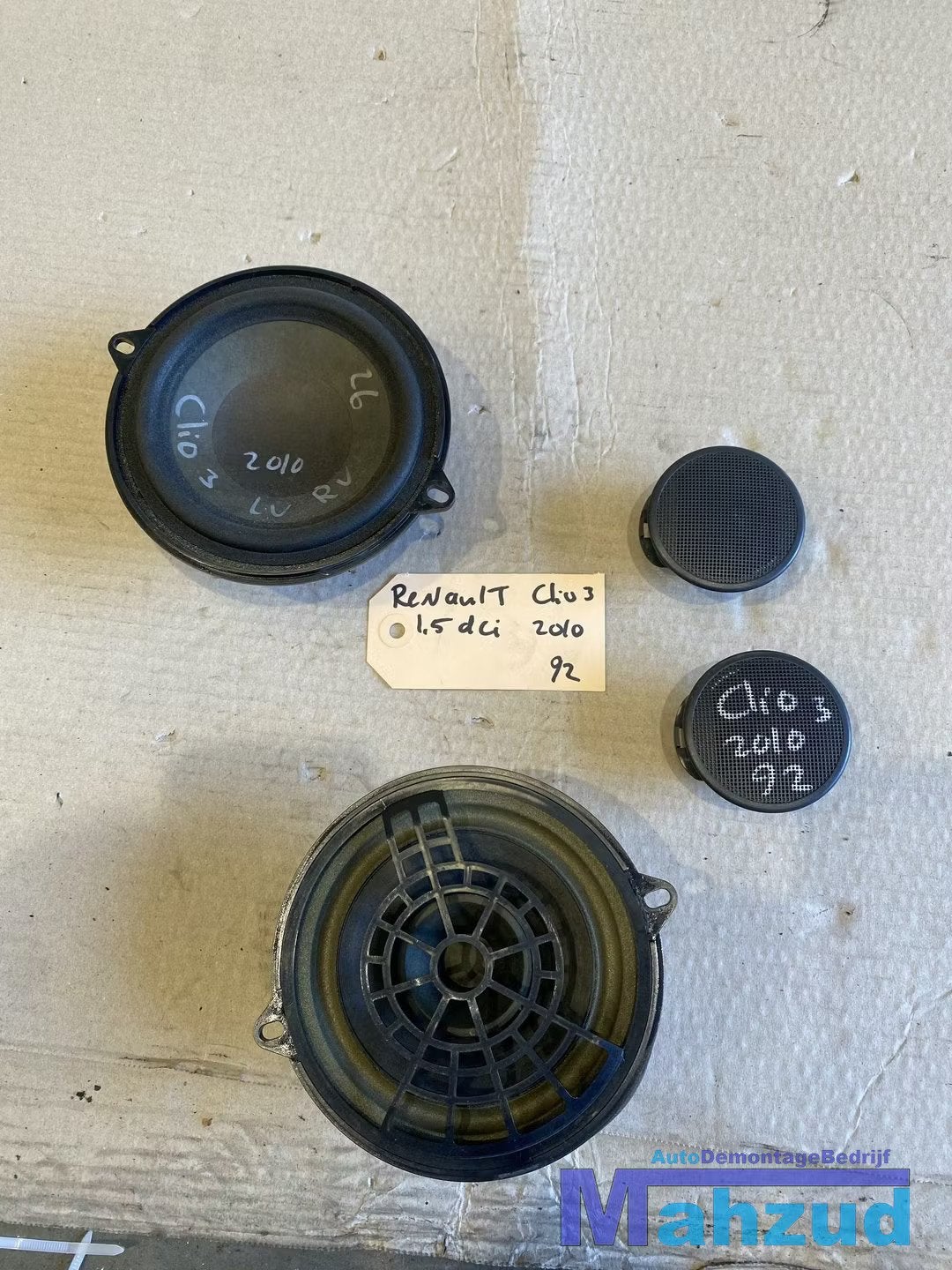 RENAULT CLIO 3 Speaker voor achter dashboard, Renault Group, Gebruikt, Contact.group@renault.com, Renault