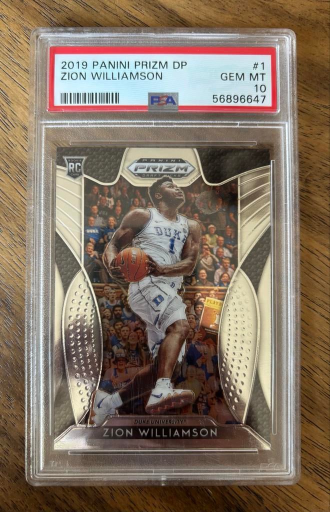 Zion Williamson 2019 Panini Prizm DP PSA 10 GEM MT, Ophalen of Verzenden, Zo goed als nieuw, Losse kaart