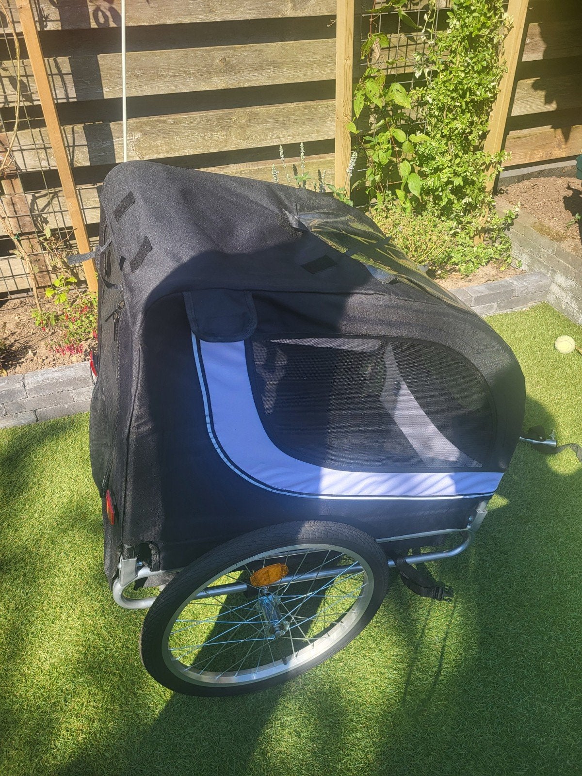Hondenfietskar Premium - Zwart tot 30KG, Dieren en Toebehoren, Honden-accessoires, Ophalen, Zo goed als nieuw