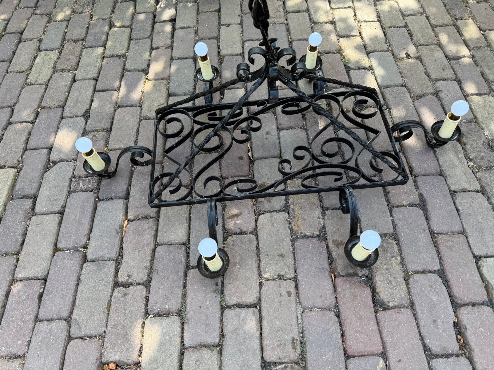 Oude franse hanglamp, Huis en Inrichting, Lampen | Hanglampen, Ophalen of Verzenden, Zo goed als nieuw