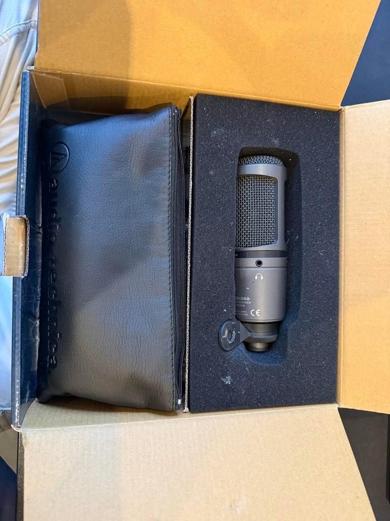 Audio-Technica AT2020USB+ Condensator Microfoon, Ophalen of Verzenden, Zo goed als nieuw, Netvoeding, Minder dan 50 watt