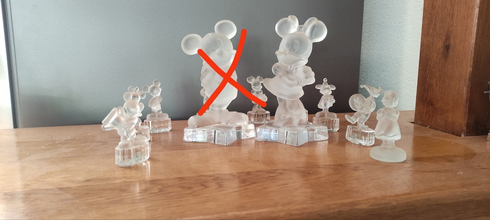 Kristallen beeldjes Walt Disney, Ophalen, Gebruikt, Beeldje of Figuurtje