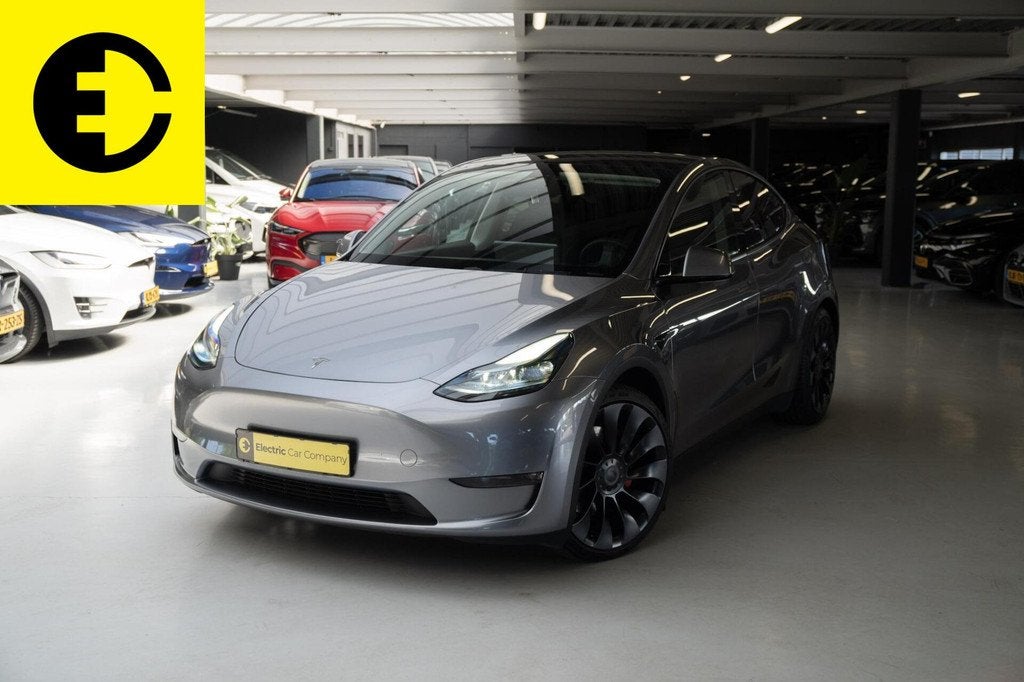 Tesla Model Y Performance AWD 75 kWh | 94,0% SOH | Quicksilv, Automaat, Gebruikt, 1885 kg, 462 pk