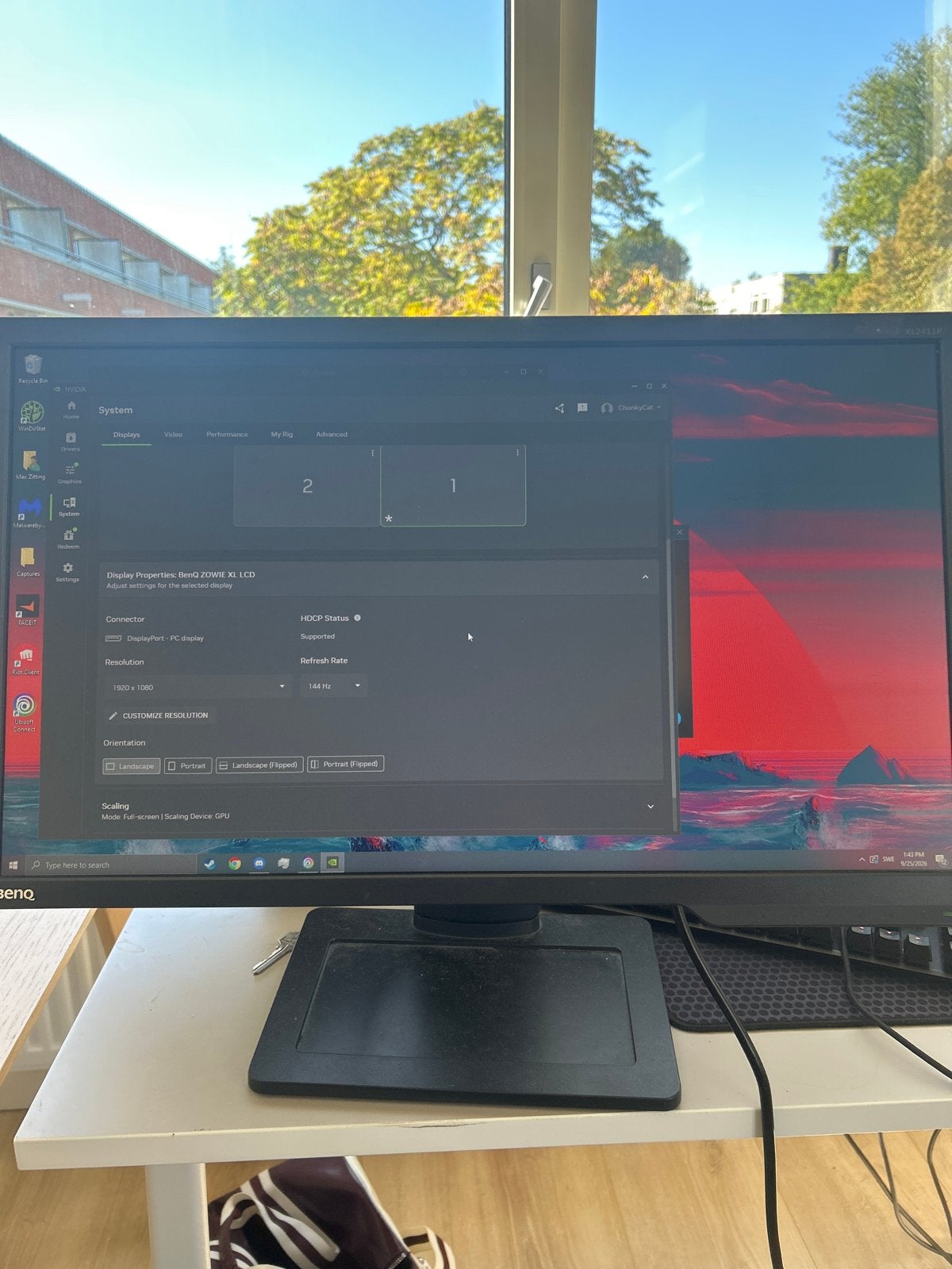 BenQ ZOWIE XL2411P 144hz Gaming Monitor, Computers en Software, Gebruikt, 101 t/m 150 Hz, In hoogte verstelbaar, 1 tot 2 ms